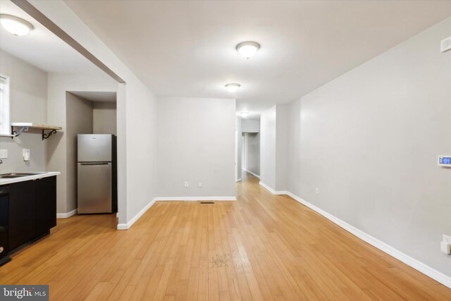 interior space featuring light hardwood / wood-style floors