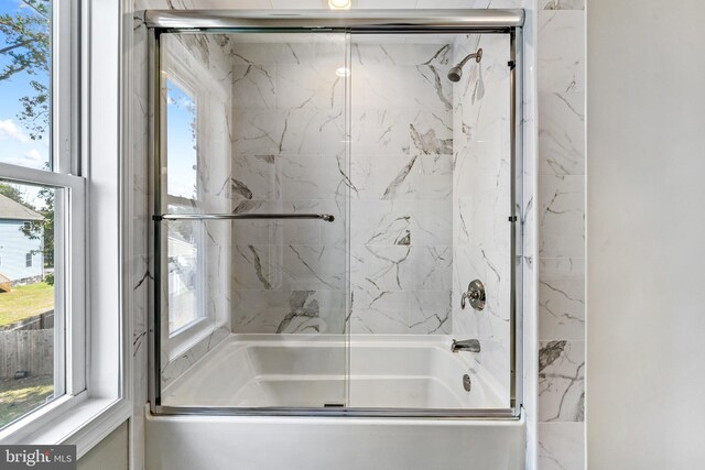 1406 Circle Dr, Forked River, NJ 08731 - bathroom with bath / shower combo with glass door