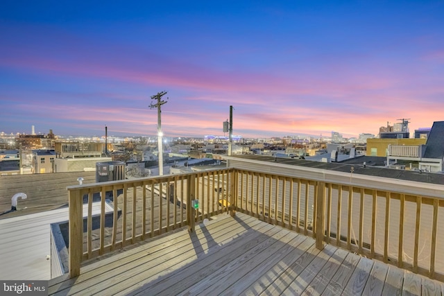 view of deck at dusk