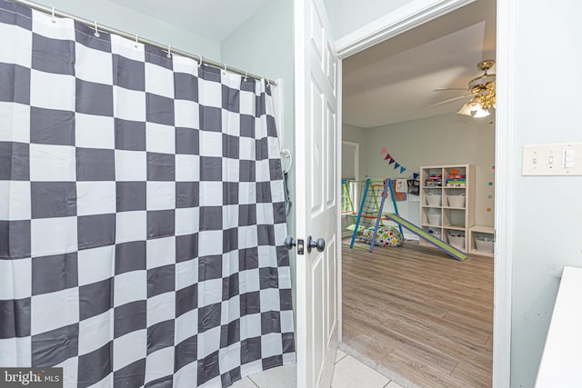 interior space with light hardwood / wood-style floors