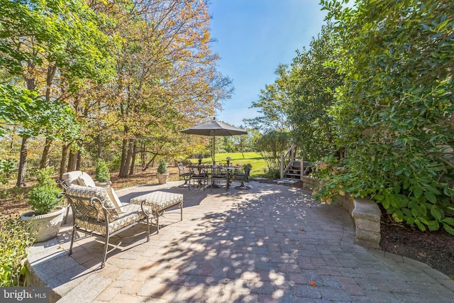 view of patio