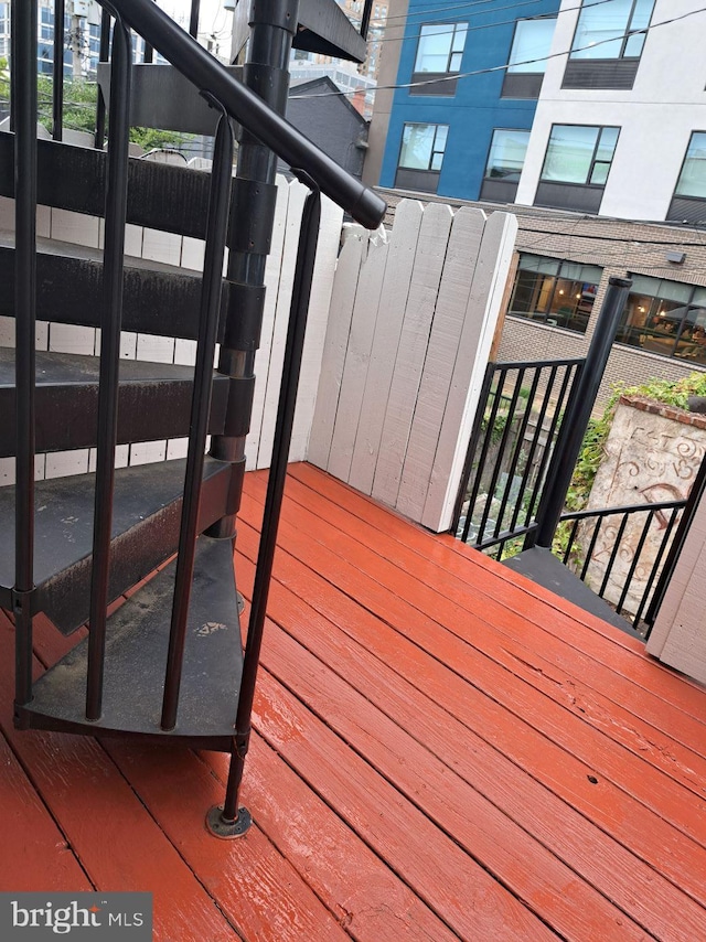 view of wooden terrace