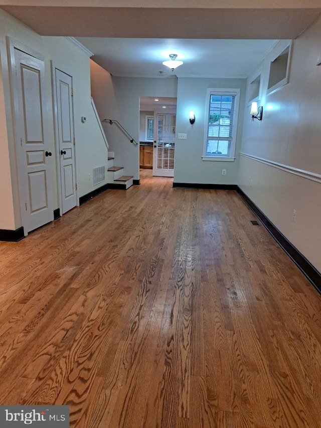 interior space with wood-type flooring