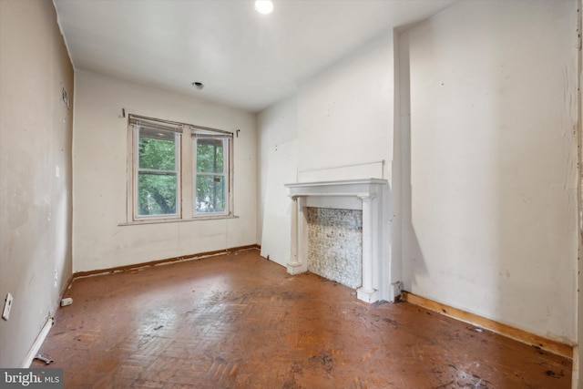 view of unfurnished living room