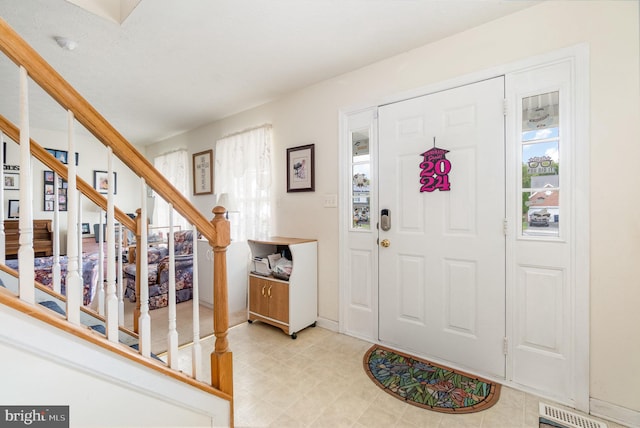 view of foyer entrance