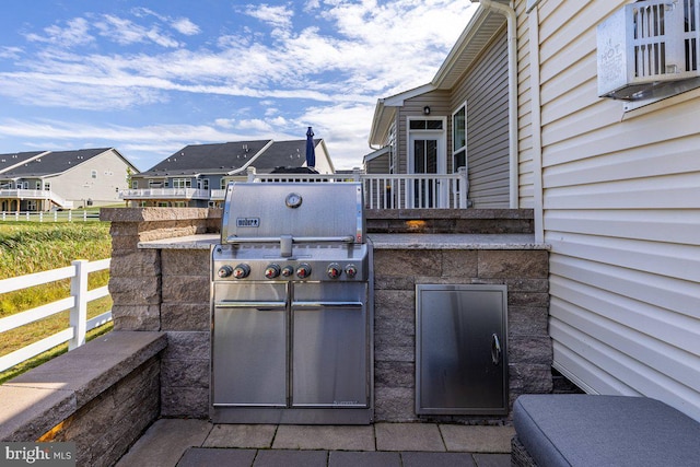 view of patio / terrace with area for grilling