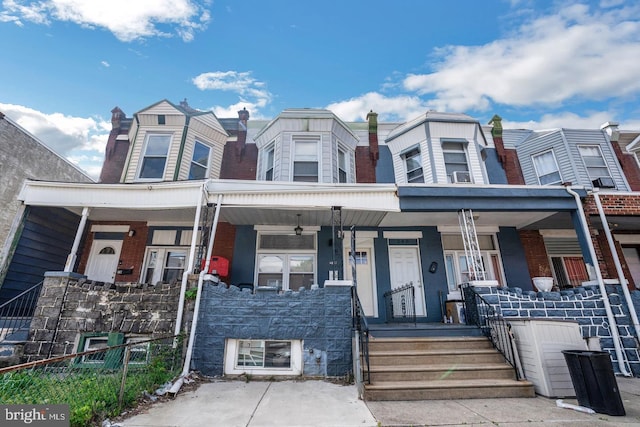 multi unit property with covered porch