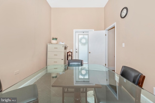 view of dining room