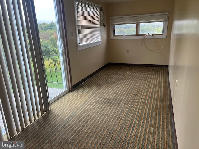 carpeted empty room featuring a healthy amount of sunlight