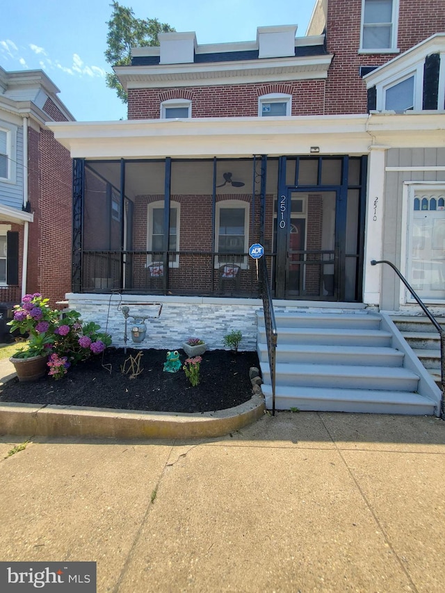 property entrance with a porch