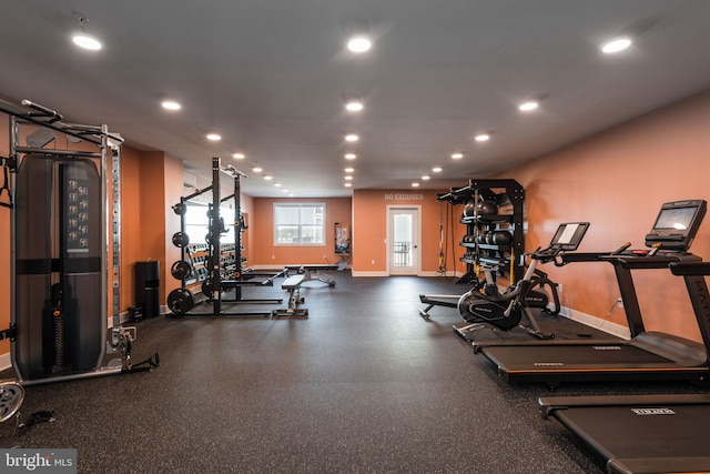 view of exercise room