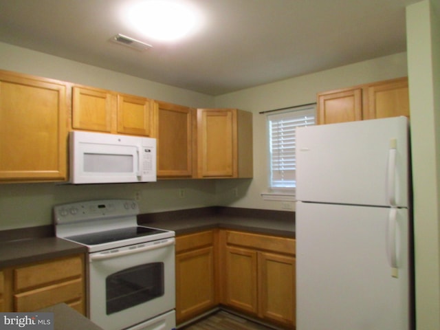 kitchen with white appliances