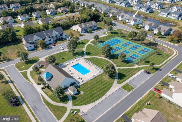 birds eye view of property