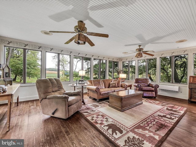 1414 Little Ln, Seven Valleys, PA 17360 - sunroom / solarium with a deck and hardwood / wood-style flooring
