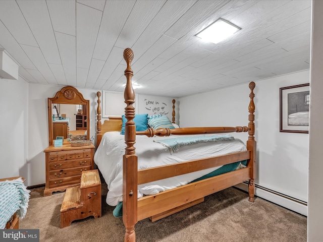 1414 Little Ln, Seven Valleys, PA 17360 - carpeted bedroom featuring a baseboard heating unit