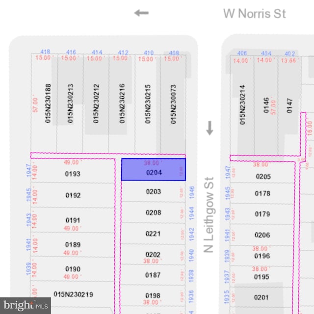 1948 N Leithgow St, Philadelphia PA, 19122 land for sale