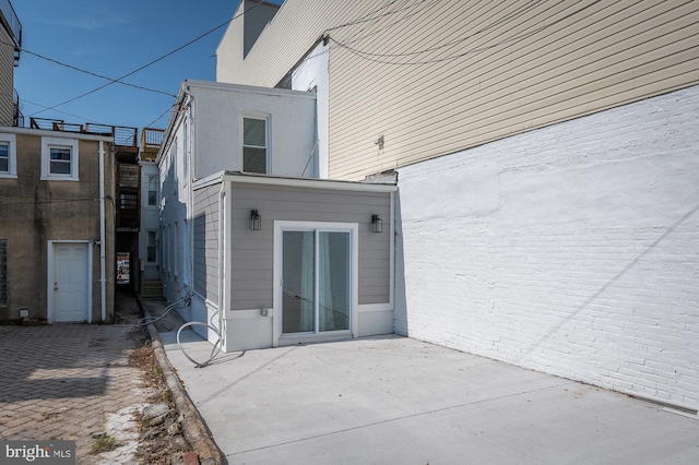 exterior space with a patio