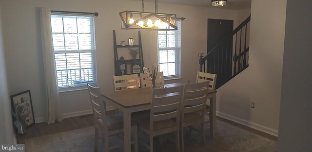 view of dining area