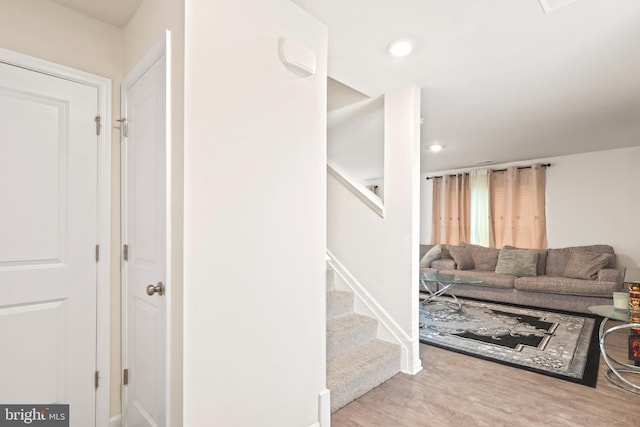 18 Smokehouse Rd, Carlisle, PA 17013 - stairs featuring wood finished floors and recessed lighting