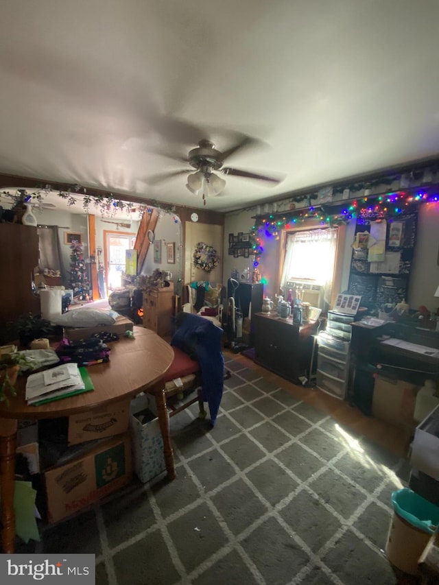 bedroom with ceiling fan