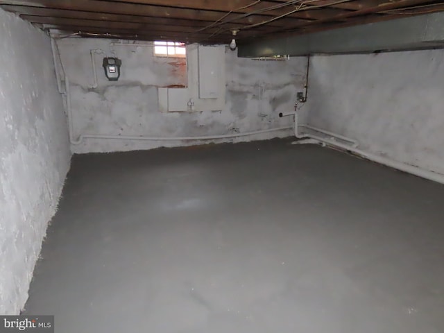 view of basement