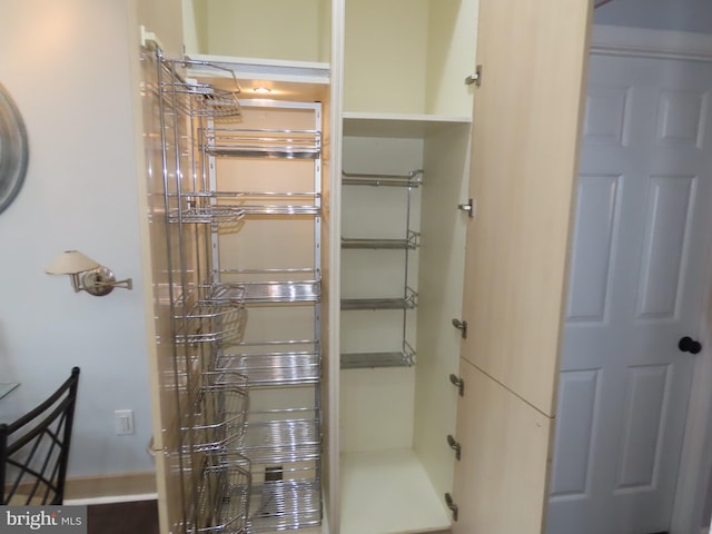 view of pantry