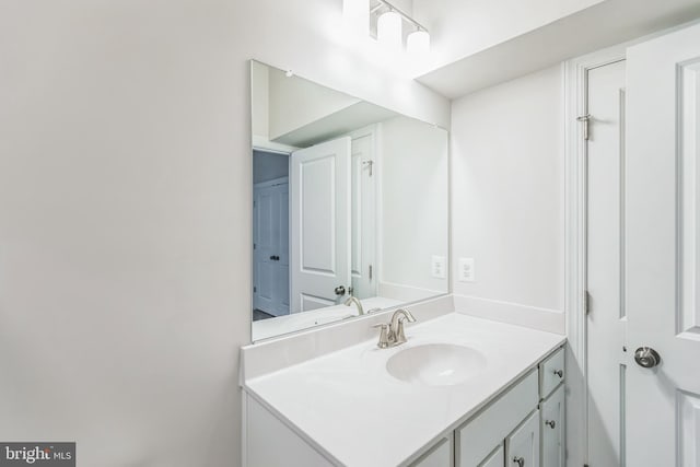 bathroom featuring vanity