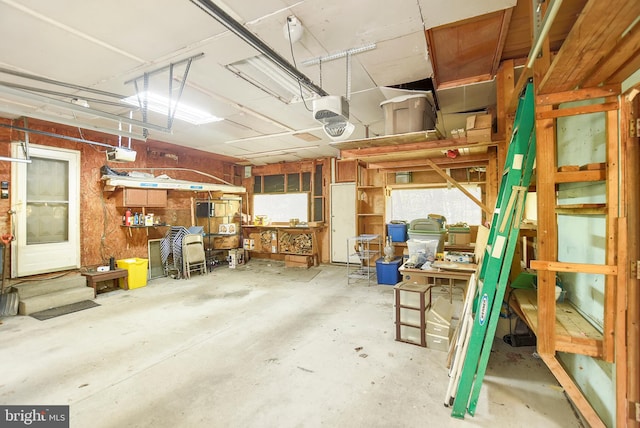 miscellaneous room with concrete flooring