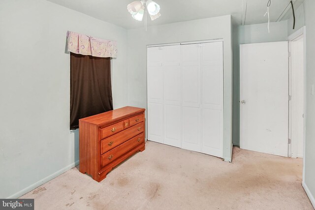 bedroom with a closet