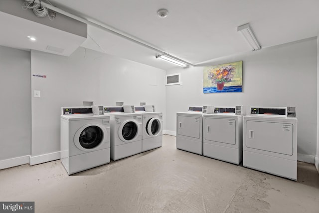 laundry area featuring separate washer and dryer