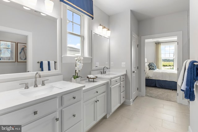 bathroom with vanity