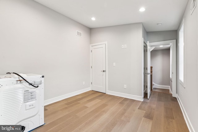 interior space featuring light wood-type flooring