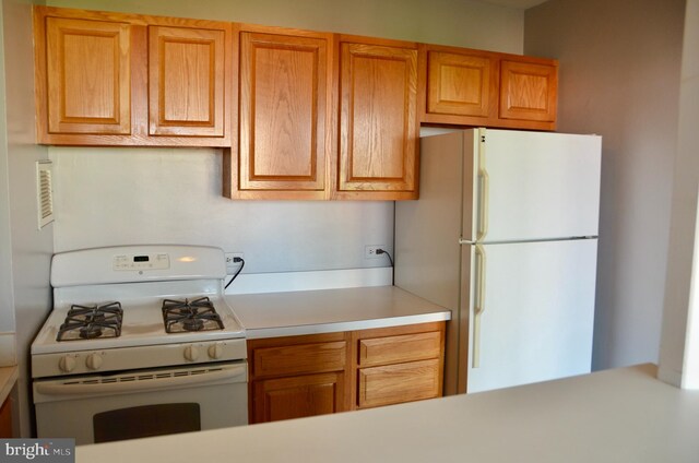 kitchen with white appliances