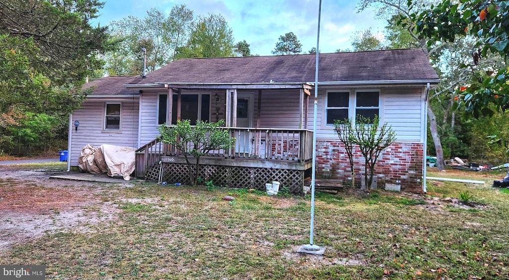 view of back of property