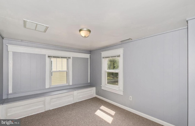 view of carpeted empty room