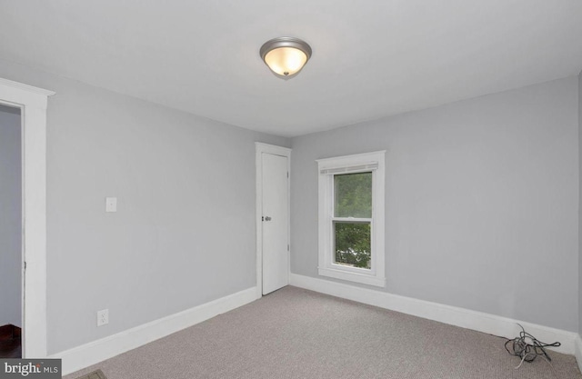 view of carpeted empty room