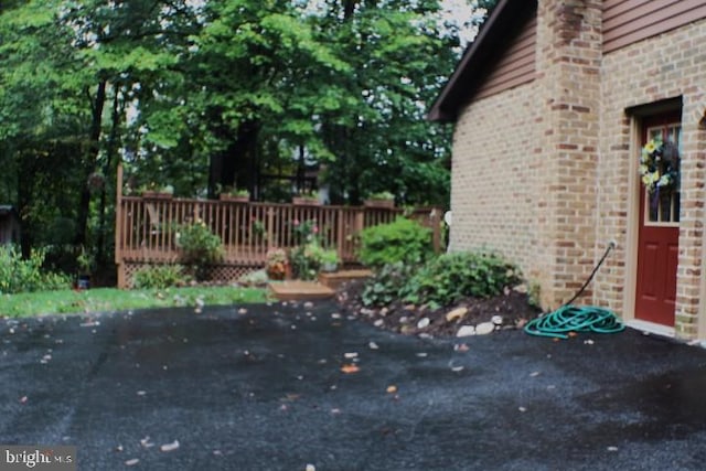 exterior space featuring a deck