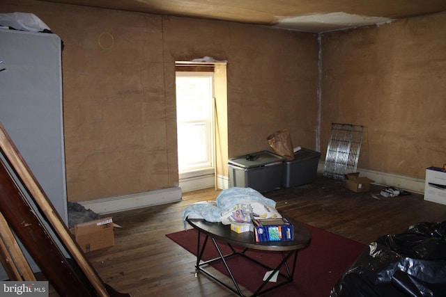 interior space featuring hardwood / wood-style floors