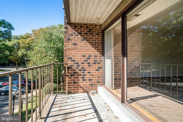 view of balcony