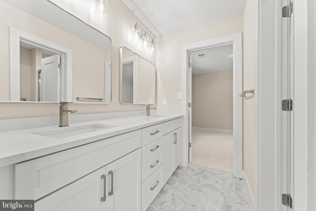 bathroom with vanity