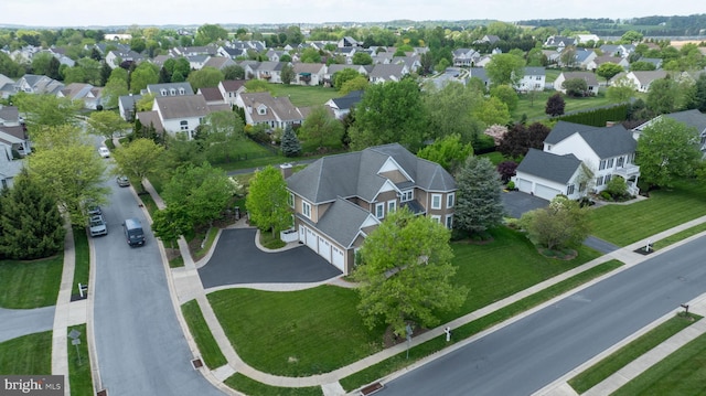 drone / aerial view featuring a residential view