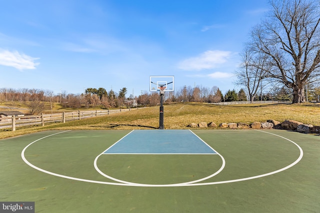 view of basketball court