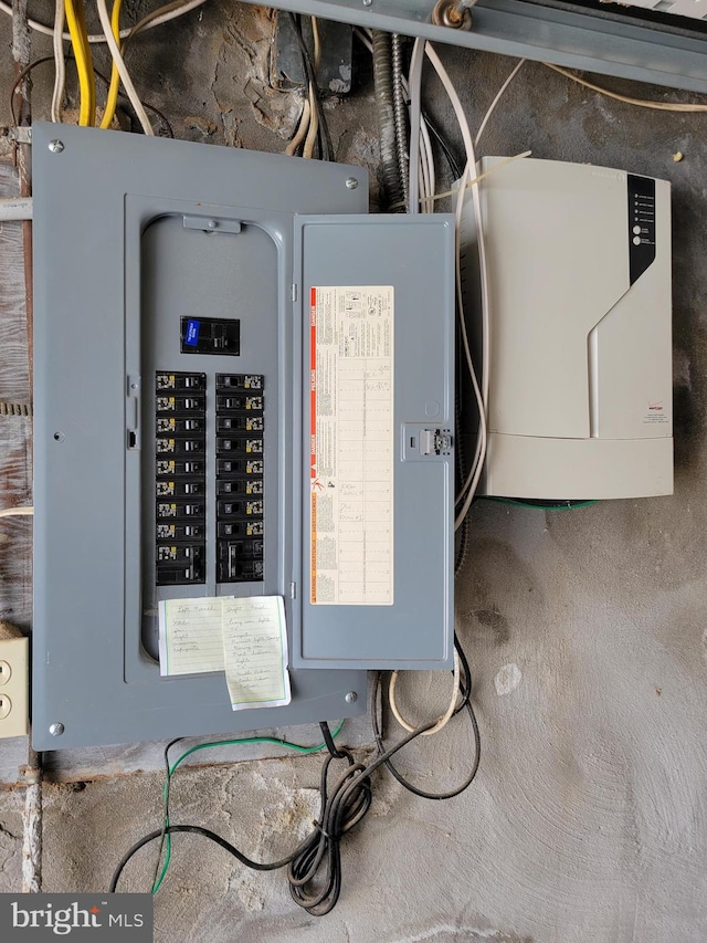 utility room with electric panel