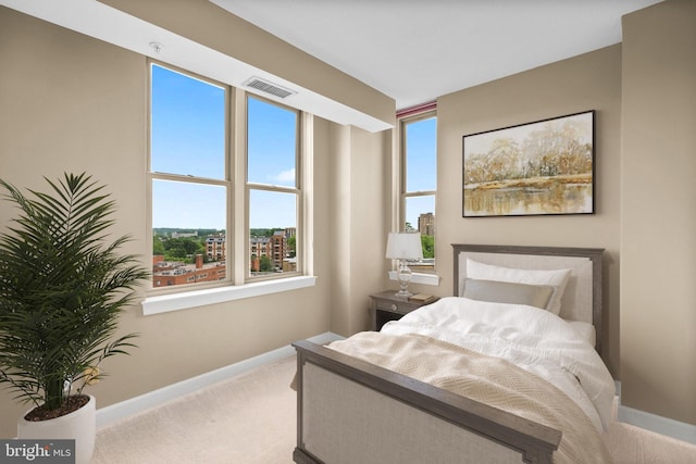 bedroom featuring carpet flooring