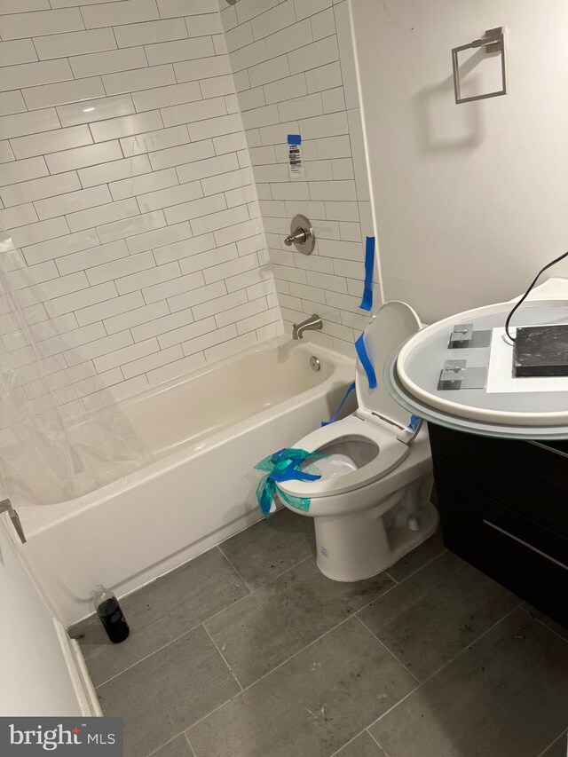 3022 23rd St SE, Washington, DC 20020 - bathroom featuring vanity,  shower combination, and toilet