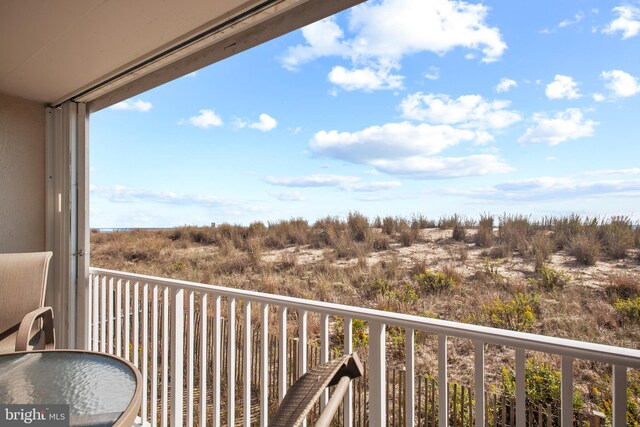 view of balcony