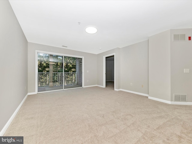 view of carpeted empty room