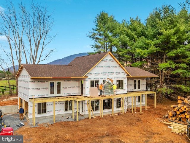 view of rear view of property