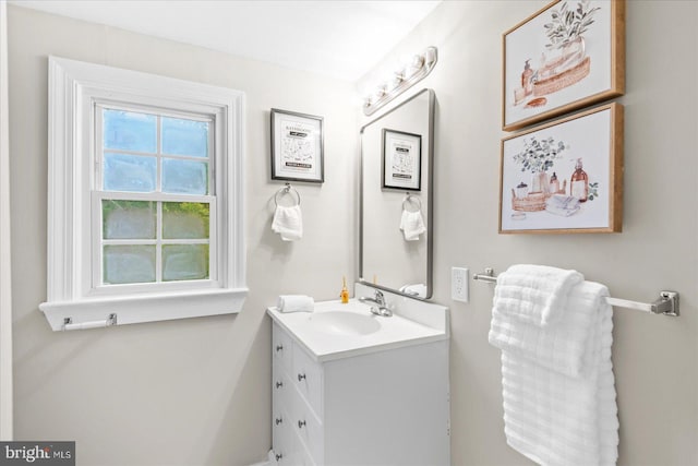 bathroom with vanity