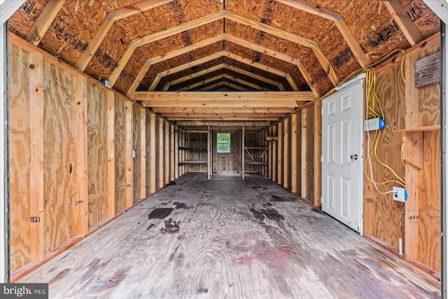 view of storage room